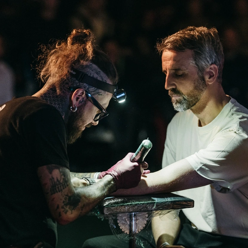 Florian Gessenauer bei einem Event rund um Organspende in München